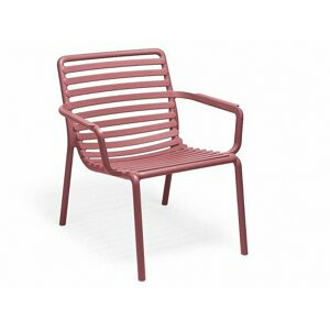 Křesílko DOGA RELAX — plast, růžová, nosnost 200 kg