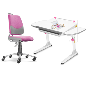 Dětský set Actikid A3 W58 - růžový, set židle + stůl