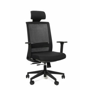 Kancelářská ergonomická židle Sego RESERVE — síť/látka, černá
