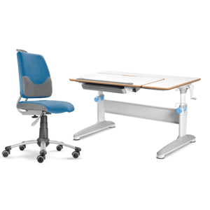 Dětský set Actikid A3 EXPERT - modrý, set židle + stůl
