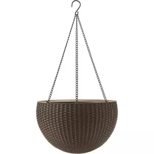 Keter Květináč HANGING SPHERE hnědý