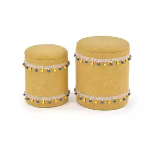 Halmar Set 2 taburetů GRADO - žlutá