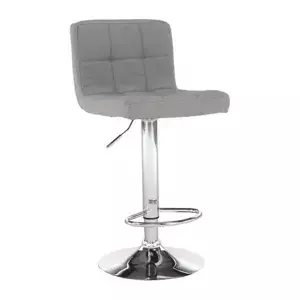 Tempo Kondela Barová židle KANDY NEW - taupe šedohnědá látka / chrom