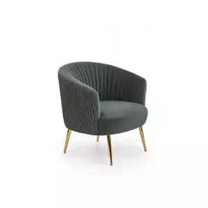 Halmar Křeslo CROWN - tmavě zelené