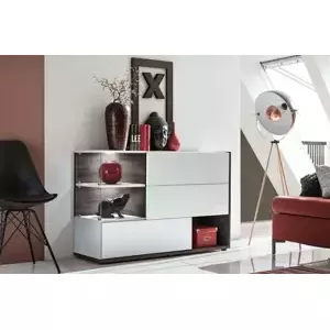 Casarredo Komoda SILK bílá/perla elm