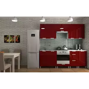 Falco Kuchyňská linka Dalliance 220 - bordo lesk/RLG