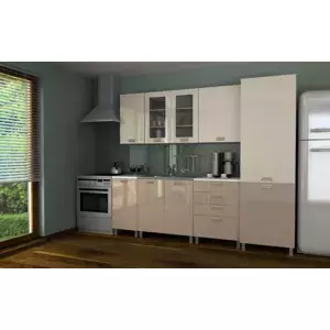 Falco Kuchyňská linka Simeon 240 - jasmín+capucino lesk/KRF