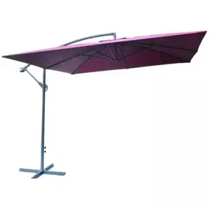Rojaplast Slunečník kovový 8080 - 270cm- bordó