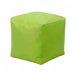 Idea Sedací taburet CUBE světle zelený s náplní 100 l