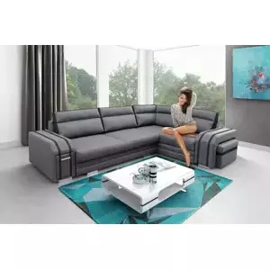 Falco Sedací souprava Avanti P tm.šedá/černá