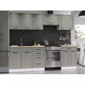 Falco Kuchyňská Linka Ilona 180/240 šedá MAT