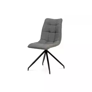 Autronic Jídelní židle HC-396 COF2 - hnědá látka + ekokůže