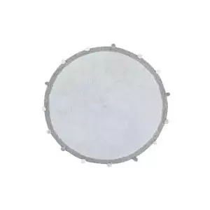 Lorena Canals Bio koberec kusový, ručně tkaný Bubbly Soft modrá, šedá 120x120 (průměr) kruh