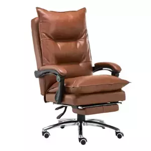 Tempo Kondela Kancelářské křeslo s podnoží DRAKE - ekokůže hnědá