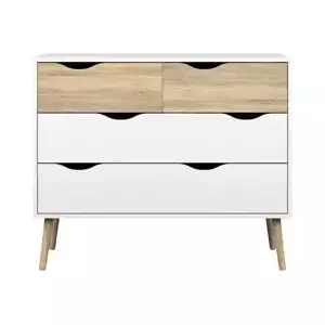 Falco Komoda Retro 395 - bílá/dub