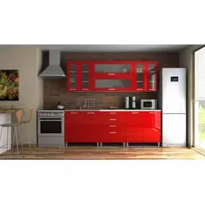 Falco Kuchyňská linka Eginger 220 - červený lesk/KRF