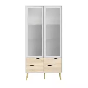 Falco Vitrína Retro 462 bílá/dub