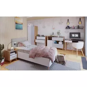 Casarredo Dětský pokoj MOYA dub castello/šedá/bílá