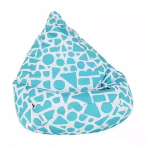 Tempo Kondela Sedací vak TELDIN 200l - tyrkysově-bílý/vzor