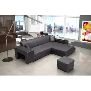 Falco Sedací souprava Oskar šedá/černá - PRAVÁ