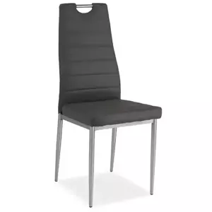 Casarredo Jídelní čalouněná židle H-260 šedá/chrom