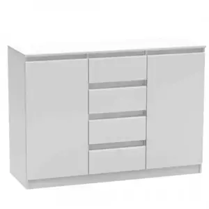 Tempo Kondela 2 dveřová komoda se 4 šuplíky HANY NEW 010 - bílá