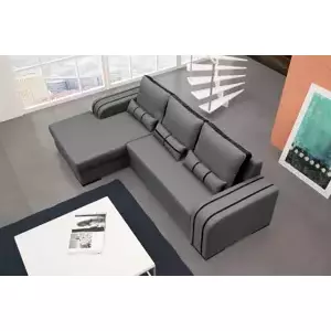 Falco Sedací souprava Perry sv.šedá/černá - LEVÁ