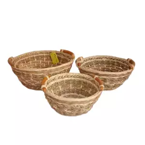 Axin Trading Set 3 kusů ratanových košíků