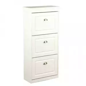 Tempo Kondela Botník 3-řadový SEBER TYP 2 - bílý