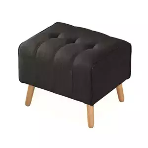 Casarredo Čalouněný taburet TURTLE šedá/dub natural