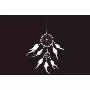 Autronic Závěsná dekorace z peří AK6119-WH