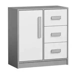 Casarredo Komoda GYT 7 antracit/bílá/šedá