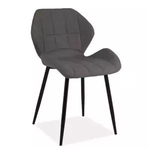 Casarredo Jídelní čalouněná židle HALS šedá
