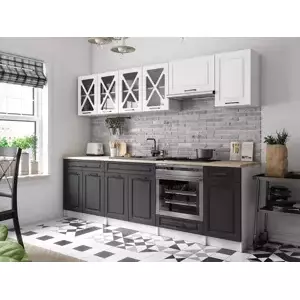 Falco Kuchyňská linka Gréta 260 bílá/grafit MAT