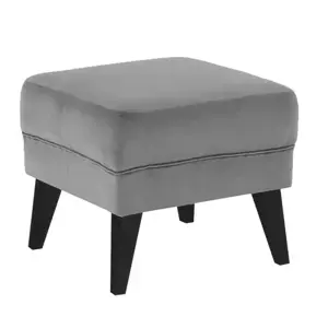 Tempo Kondela Taburet Rodeza - světle šedá / černá