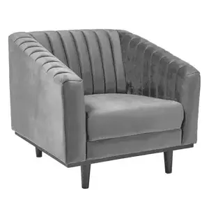 Casarredo Čalouněné křeslo ASPREY VELVET 1 šedá