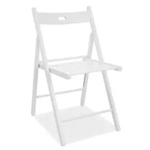Casarredo Dřevěná skládací židle SMART II bílá
