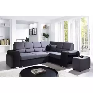 Falco Sedací souprava Wiki tm.šedá/černá - PRAVÁ