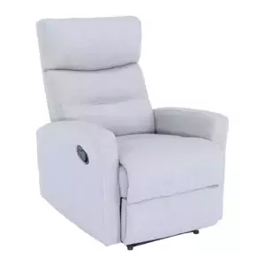 Tempo Kondela Relaxační křeslo SILAS - světle šedá látka