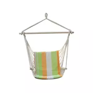 Dimenza Zahradní látková houpačka DALIAN - oranžová s limetkou