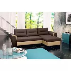 Falco Sedací souprava Tommy hnědá/béžová - PRAVÁ