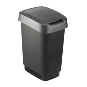 ROTHO TWIST odpadkový koš 10L - šedá