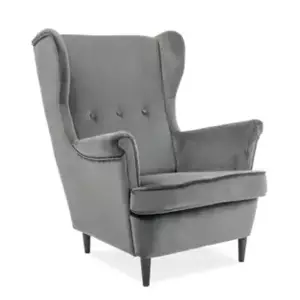 Casarredo Čalouněné křeslo LORD VELVET Bluvel14/wenge