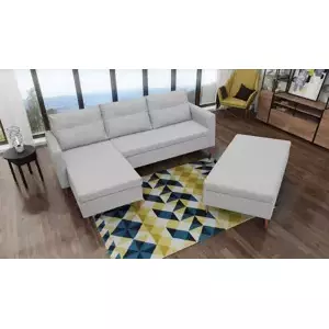 Falco Sedací souprava s taburetem Areon L šedá