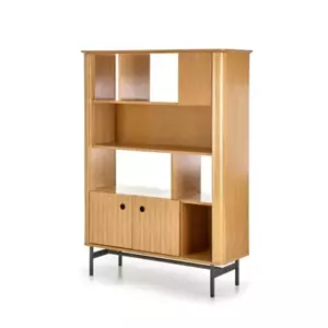 Halmar Regál SMART REG-2, dub/černá