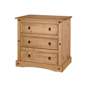 Idea Komoda 3 zásuvky CORONA 3 - vosk