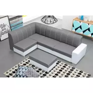 Falco Sedací souprava Rest sv.šedá/bílá - LEVÁ