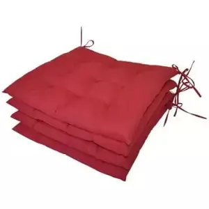 Axin Trading Sedák 9 prošití set 4 kusy - vínový melír