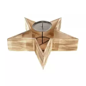 Autronic Svícen dřevěný - hvězda PD157