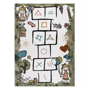 Dywany Łuszczów Dětský kusový koberec Fun Hop green 80x150 cm